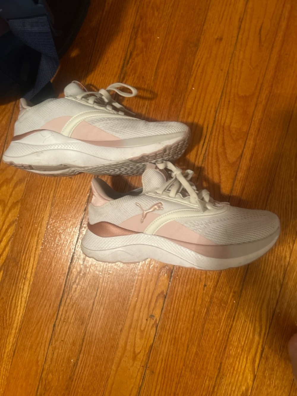 Puma Softride Mayve Sneakers White Pink Rose Gold Women’s Running Shoes